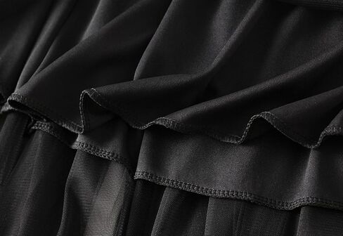 تنورة نسائية متوسطة الطول من التول، تنورة مرنة عالية الخصر ذات ثنيات واسعة، تنانير شبكية على شكل حرف A in Kuwait