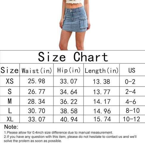 تنورة نسائية منخفضة الخصر مع تنورة قصيرة من قماش الدنيم مع تنورة صغيرة للجيب in Kuwait