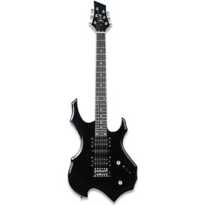 Fojill شكل رائع 39 بوصة جيتار كهربائي صلب ورقبة خشب القيقب وخشب الورد مع كابل حزام حقيبة الحفلة (FCG-50، أحمر معدني) in Kuwait