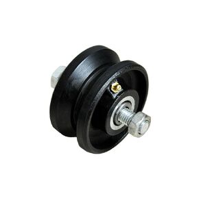 4" inch V Groove Caster Wheels - V Groove Caster Cast Iron Wheel - V Groove Wheel for Sliding Gate - 4" Inch V Groove Caster Wheel - Cast Iron V Groove Wheel for Rolling Sliding Gates (1) in Kuwait