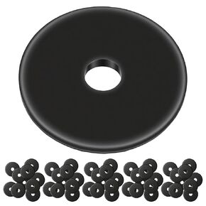 100 Pack 1/4" ID x 1-1/4" OD Fender Washers, Black Oxide, Thickened 18-8(304) Stainless Steel M6 Large Flat Washers, Washer for 1/4" Screws & Bolts in Saudi Arabia