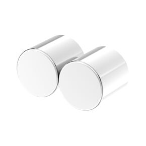 77.7LBS قوة السحب N54/N55 أقوى مغناطيس نيوديميوم أسطواني مستدير - 1.00 بوصة عمق × 1.00 بوصة ارتفاع - عبوتان، أقوى مغناطيسات أرضية نادرة أسطوانية فائقة القوة للاستخدام بنفسك، مغناطيس صناعي in Kuwait