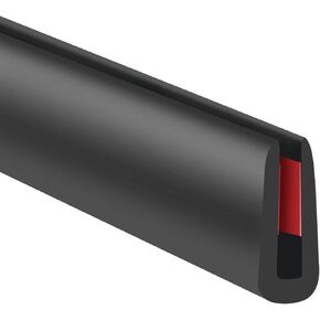 حافة مطاطية ذاتية اللصق، 3/32 بوصة على شكل حرف U، 20 قدم، لون أسود in Kuwait