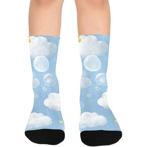 Cloud and Ducks Hiking Socks - Toddler Boys & Girls Warm Thick Thermal Winter Crew Socks for School, Daily Wear & Outdoor Activities in Kuwait