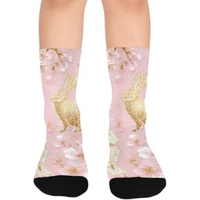 Lace Bunnies Bloom Hiking Socks - Toddler Boys & Girls Warm Thick Thermal Winter Crew Socks for School, Daily Wear & Outdoor Activities in Kuwait