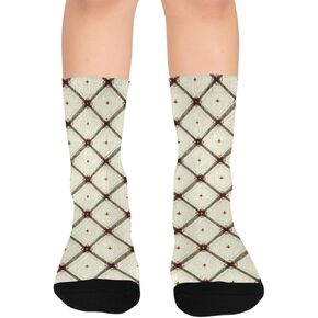 Rustic Plaid Art Hiking Socks - Toddler Boys & Girls Warm Thick Thermal Winter Crew Socks for School, Daily Wear & Outdoor Activities in Kuwait
