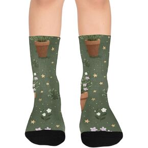 جوارب Garden Chick Motif للمشي لمسافات طويلة - جوارب شتوية حرارية سميكة دافئة للأولاد والبنات الصغار للمدرسة، والارتداء اليومي والأنشطة الخارجية in Kuwait