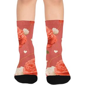 جوارب الفاوانيا الوردية للمشي لمسافات طويلة - جوارب شتوية حرارية سميكة دافئة للأولاد والبنات الصغار للمدرسة، والارتداء اليومي والأنشطة الخارجية in Kuwait