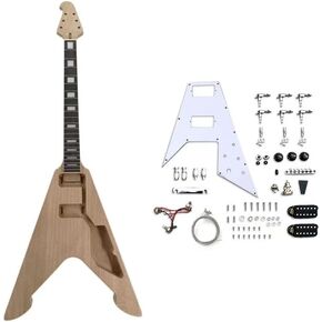 Vetimobato Diy Electric Guitar Kit for Adults & Teens – Build Your Own Electric Guitar with Mahogany Body,Rosewood Fretboard Neck, All Components 6 Strings Diy Guitar Kit (TZ-45) in Saudi Arabia