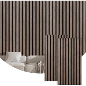 عبوتان من ألواح الحائط الصوتية، 47.2 بوصة × 23.6 بوصة من ألواح الحائط الخشبية المقاومة للصوت، لوحة تخميد ممتصة للصوت للمكتب، والمسرح المنزلي، والاستوديو، والجوز in Kuwait