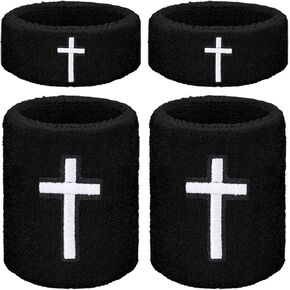 عصابات المعصم المتقاطعة، عصابات العضلة ذات الرأسين، ذراع مسيحي، أساور معصم ماصة للعرق، إكسسوارات البيسبول، سوار معصم رياضي متقاطع لأنشطة كرة القدم والبيسبول الرياضية in Kuwait