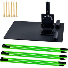Golf Alignment Sticks and Angle Holder Set Plate Thickened metal adopts damping design Angle adjusted freely Teaching Equipment for Aiming Putting Swing Posture Correction Golf Swing Training in Kuwait