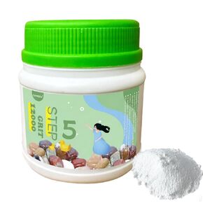 1.5 lbs Tumbler Media Grit,12000 Grit Aluminum Oxide for Final Finish, Step5 Polishing Grit for Rocks, Works with Any Rock Tumbler, Rock Polisher, Stone Polisher in Kuwait