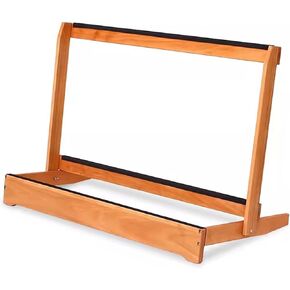 رف تخزين جيتار ومضرب قائم بذاته، منظم متعدد الاستخدامات مع وسادات إسفنجية ناعمة وتصميم قابل للفصل، إطار خشبي صلب للصالة الرياضية والمدرسة ونادي الموسيقى (90 × 43.5 × 64 سم) in Kuwait