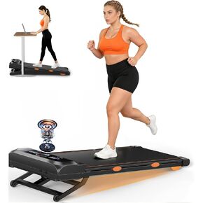 Walking Pad Treadmill with Auto Incline 15% 12-Level & Speaker, 3 in 1 Under Desk Treadmill, Walking Pad 450lbs Capacity RGB UI Screen, 3.5HP Quiet Portable Desk Treadmills for Home, APP & Remote in Saudi Arabia