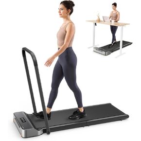 وسادة مشي قابلة للطي من WalkingPad مع شريط مقبض، جهاز مشي للمكتب المنزلي، جهاز مشي تحت المكتب مع تحكم متكيف في السرعة، تصميم مدمج للمساحات الصغيرة in Kuwait