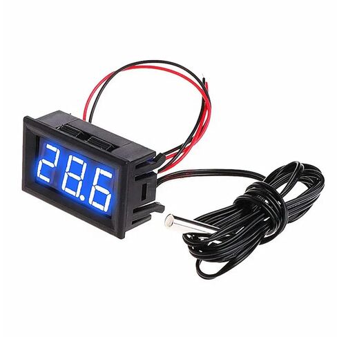 5 فولت 12 فولت 0.56 "" LED ميزان الحرارة الرقمي سيارة داخلي حاضنة خارجية حوض السمك جهاز قياس درجة الحرارة محطة الطقس رصد in Kuwait