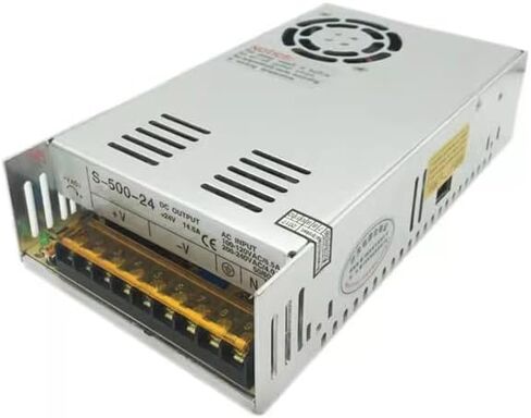 تحويل مصدر الطاقة S-500-24 سلسلة مجموعة واحدة 24V20A مصدر طاقة خرج التيار المتردد القابل للتطبيق in Saudi Arabia