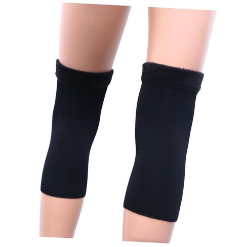 CALLARON 2pcs Thicken Knee Support Socks Protection for Sports Running Hiking Basketball Football Black in Saudi Arabia