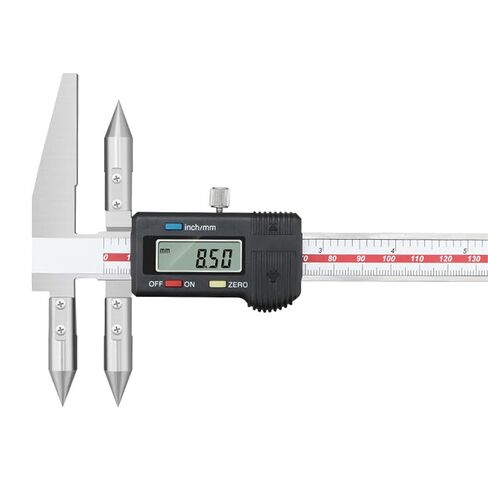 Electronic Centerline/Edge to Center Caliper 5-150mm, Cone Probe, Hole Distance, Centerline Digital Caliper, Edge-to-Hole Measurement, Stainless Steel, Inch/mm (5-300mm) in Saudi Arabia