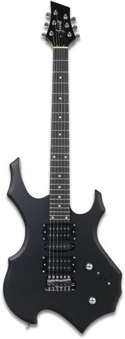 Fojill Cool Shape 39 Inch Electric Guitar Solid Body Maple Neck Rosewood Fretboard With Gig Bag Strap Cable(FCG-50, Metallic Red) in Kuwait