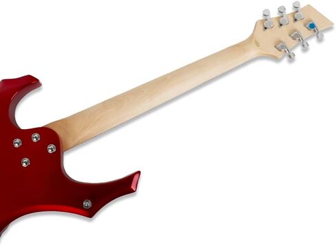 Fojill Cool Shape 39 Inch Electric Guitar Solid Body Maple Neck Rosewood Fretboard With Gig Bag Strap Cable(FCG-50, Metallic Red) in Saudi Arabia