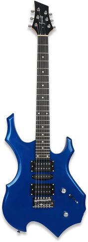 Fojill Cool Shape 39 Inch Electric Guitar Solid Body Maple Neck Rosewood Fretboard With Gig Bag Strap Cable(FCG-50, Metallic Red) in Saudi Arabia