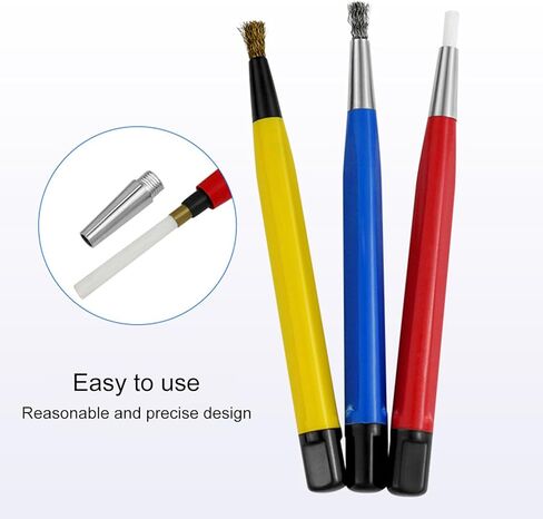3Pcs Fiberglass Scratch Brush Pen Jewelry Watch Coin Electronic Application Removing Rust Coin in Saudi Arabia