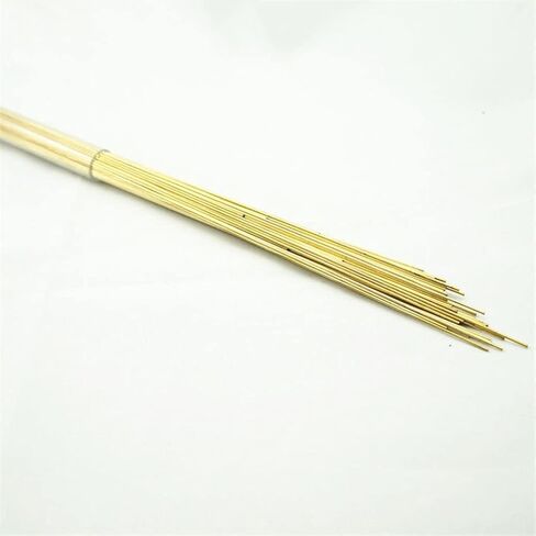 Brass Tube 100pcs Multi Hole Brass Copper Tube, for EDM Drilling Machine Wire Cutting Accessories Slow Running Electrode Consumables Piercin(0.4mmX400mm) in Saudi Arabia