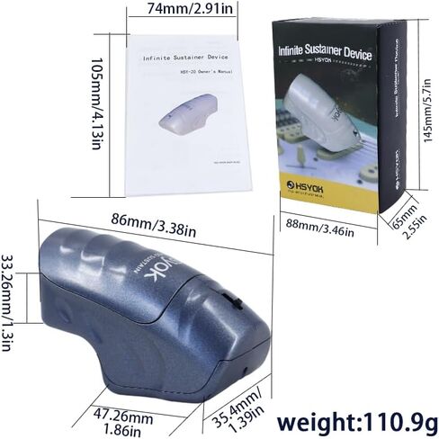 Infinite Sustainer Guitar Strings Sustainer Device Handheld String Trigger Sustain Effects for Guitarists & Guitar Devotee,Grey in Kuwait