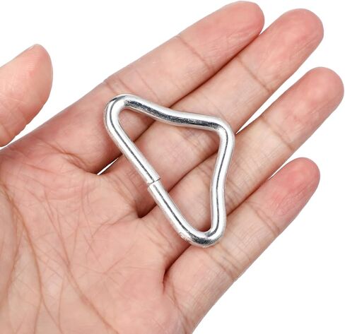 Veemoon 20pcs Trampoline Replacement Triangle Buckle Metal Triangle Rings Buckle Universal Accessories for Trampoline Replacement Repair Easy to Use Quick Connect in Saudi Arabia