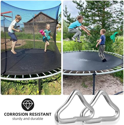 Veemoon 20pcs Trampoline Replacement Triangle Buckle Metal Triangle Rings Buckle Universal Accessories for Trampoline Replacement Repair Easy to Use Quick Connect in Saudi Arabia