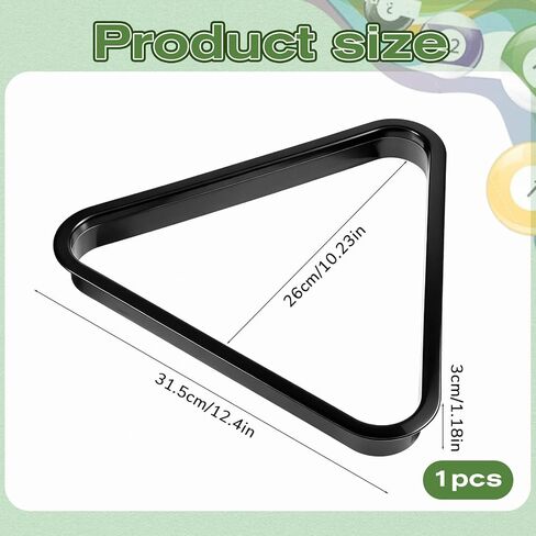 حامل كرة البلياردو البلاستيكي، إطار منظم كرة الطاولة، حامل مثلث بلاستيكي لكرات البلياردو، رفوف كرات البلياردو الماسية تناسب حمامات البلياردو القياسية مقاس 2-1/4 بوصة in Kuwait