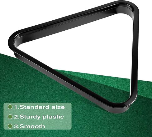 حامل كرة البلياردو البلاستيكي، إطار منظم كرة الطاولة، حامل مثلث بلاستيكي لكرات البلياردو، رفوف كرات البلياردو الماسية تناسب حمامات البلياردو القياسية مقاس 2-1/4 بوصة in Kuwait