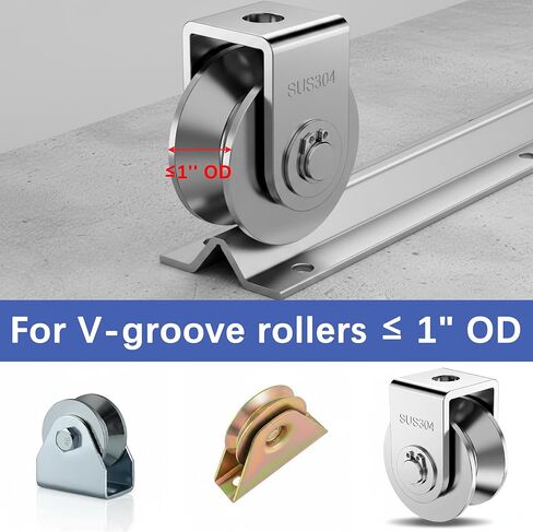 مسار V مجلفن مقلوب بطول 24 قدمًا لبوابة انزلاقية مقاس 1 بوصة OD على شكل V-Groove، بوابة درب مع محرك مطرقة في المراسي، مسار بوابة درب منزلق للخدمة الشاقة in Kuwait