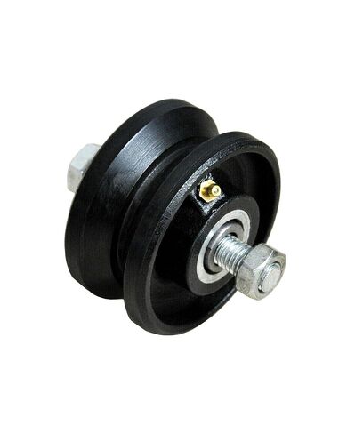 4" inch V Groove Caster Wheels - V Groove Caster Cast Iron Wheel - V Groove Wheel for Sliding Gate - 4" Inch V Groove Caster Wheel - Cast Iron V Groove Wheel for Rolling Sliding Gates (1) in Kuwait