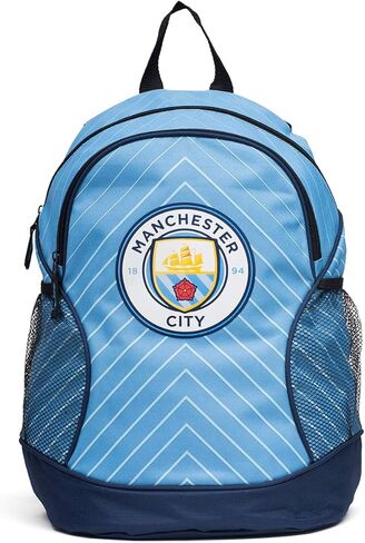 حقيبة ظهر مكابي آرت مانشستر سيتي بسحاب مزدوج باللون الأزرق in Kuwait