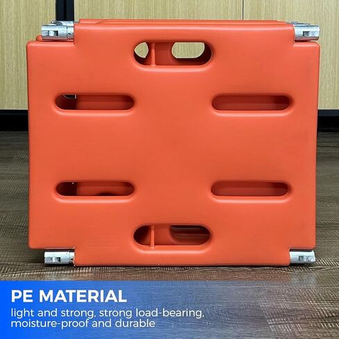Water Floating Stretcher PE 2-Fold Emergency Rescue Spine Board - Durable Plastic Life Board with Seat Belt for First Responders, Supports 353lbs Weight Capacity, Rc-e9 in Saudi Arabia