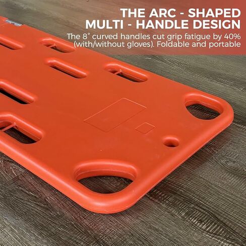 Water Floating Stretcher PE 2-Fold Emergency Rescue Spine Board - Durable Plastic Life Board with Seat Belt for First Responders, Supports 353lbs Weight Capacity, Rc-e8 in Saudi Arabia