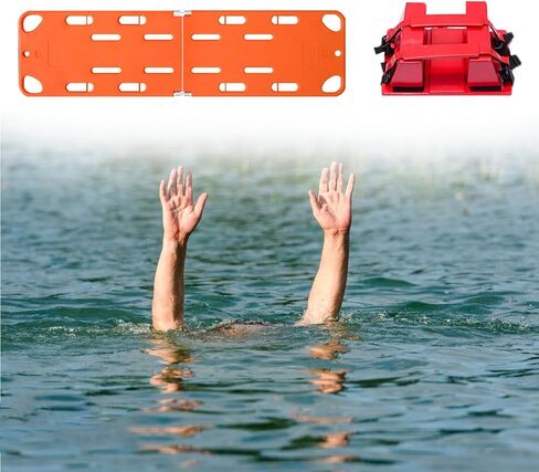 Patient Water Rescue Stretcher - Full-Body First Aid Spine Board for Adults, Non-Slip Safety Life Board for Hospitals & Water Parks, Aquatic Floating Head & Back Immobilizer, Backboard in Saudi Arabia