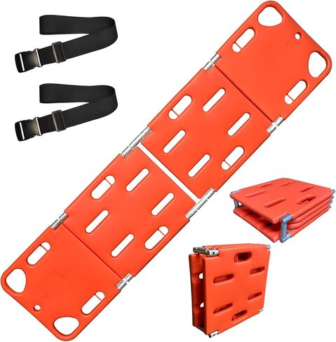 Water Floating Stretcher PE 2-Fold, Emergency Rescue Spine Board with Seat Belt, First Responder Life Board, Heavy Duty 353lbs Capacity, Ideal for Water Rescue & Emergency Response, Rc-e9 in Saudi Arabia