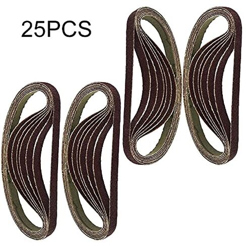 Carbide Sanding Belts, 25pcs 10x330mm Air Finger Sanding Belt Abrasive Pnuematic Woodworking Polishing Tools in Saudi Arabia
