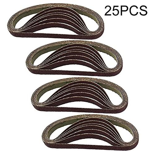 Carbide Sanding Belts, 25pcs 10x330mm Air Finger Sanding Belt Abrasive Pnuematic Woodworking Polishing Tools in Saudi Arabia