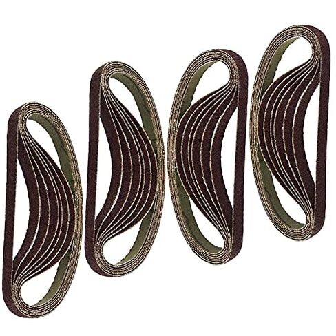 Carbide Sanding Belts, 25pcs 10x330mm Air Finger Sanding Belt Abrasive Pnuematic Woodworking Polishing Tools in Saudi Arabia
