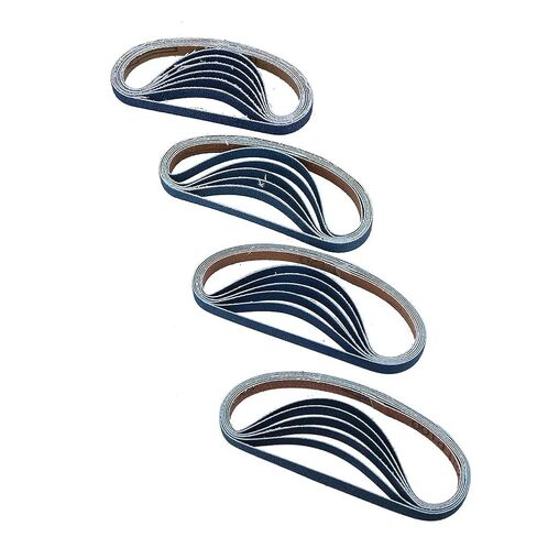 أحزمة صنفرة من الكربيد، 25 قطعة من أحزمة الصنفرة الزركونيوم 10 مم 330*40/60/80/120 حبيبة in Kuwait