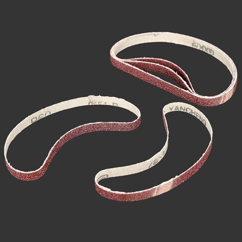 Carbide Sanding Belts, 5Pcs 10x330mm Abrasive Sanding Belt Grit 60 Oxide Sander Grinding Polishing Tool in Saudi Arabia