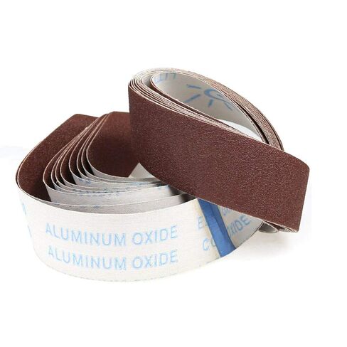 Carbide Sanding Belts, 10 Pieces 50 * 915mm P80 Flexible Abrasive Sanding Belt Woodworking Furniture Grinding in Saudi Arabia