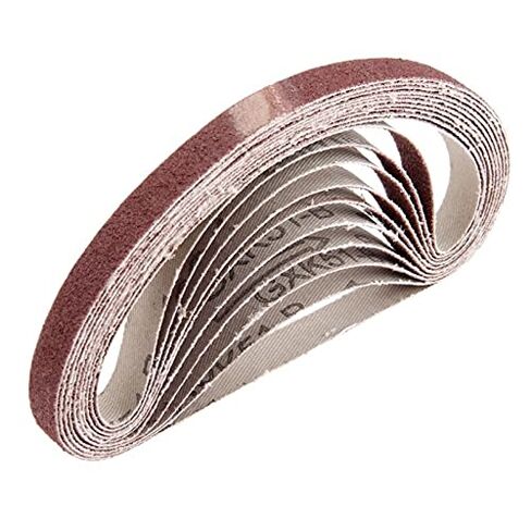 Carbide Sanding Belts, 10Pcs 330 * 10mm Abrasive Polishing Sanding Belt Sanders 80 Grit Aluminium Oxide Grinder in Saudi Arabia