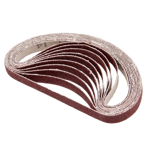 Carbide Sanding Belts, 10Pcs 330 * 10mm Abrasive Polishing Sanding Belt Sanders 80 Grit Aluminium Oxide Grinder in Saudi Arabia