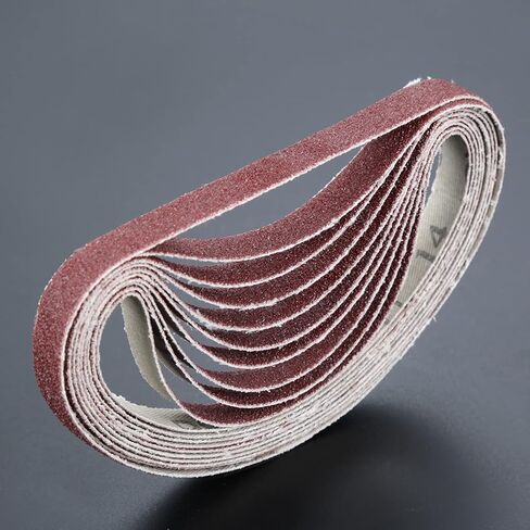 Carbide Sanding Belts, 10Pcs 330 * 10mm Abrasive Polishing Sanding Belt Sanders 80 Grit Aluminium Oxide Grinder in Saudi Arabia